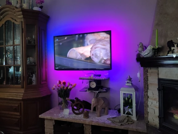 5V 5050 RGBIC Flexible Led Strip WS2812B Bluetooth Controller photo review