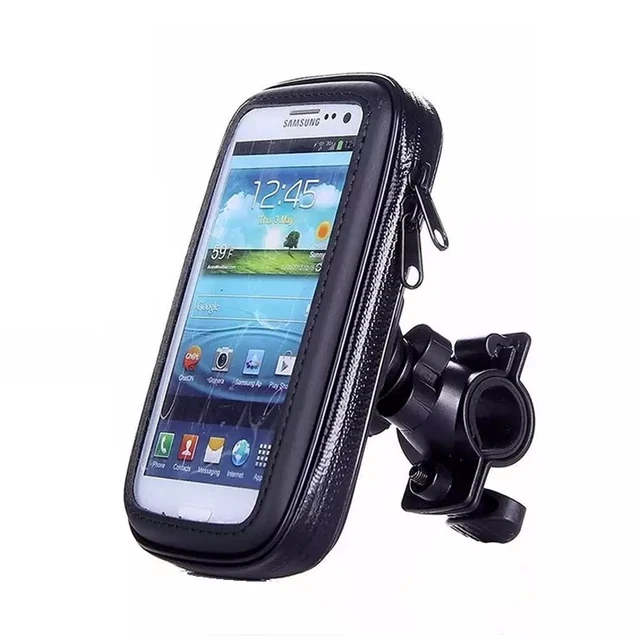 Waterproof Motorcycle Phone Holder 360 Rotation Anti-vibration Bike Phone  Holder With Sensitive Touch Screen Mtb Smartphone Holder Case