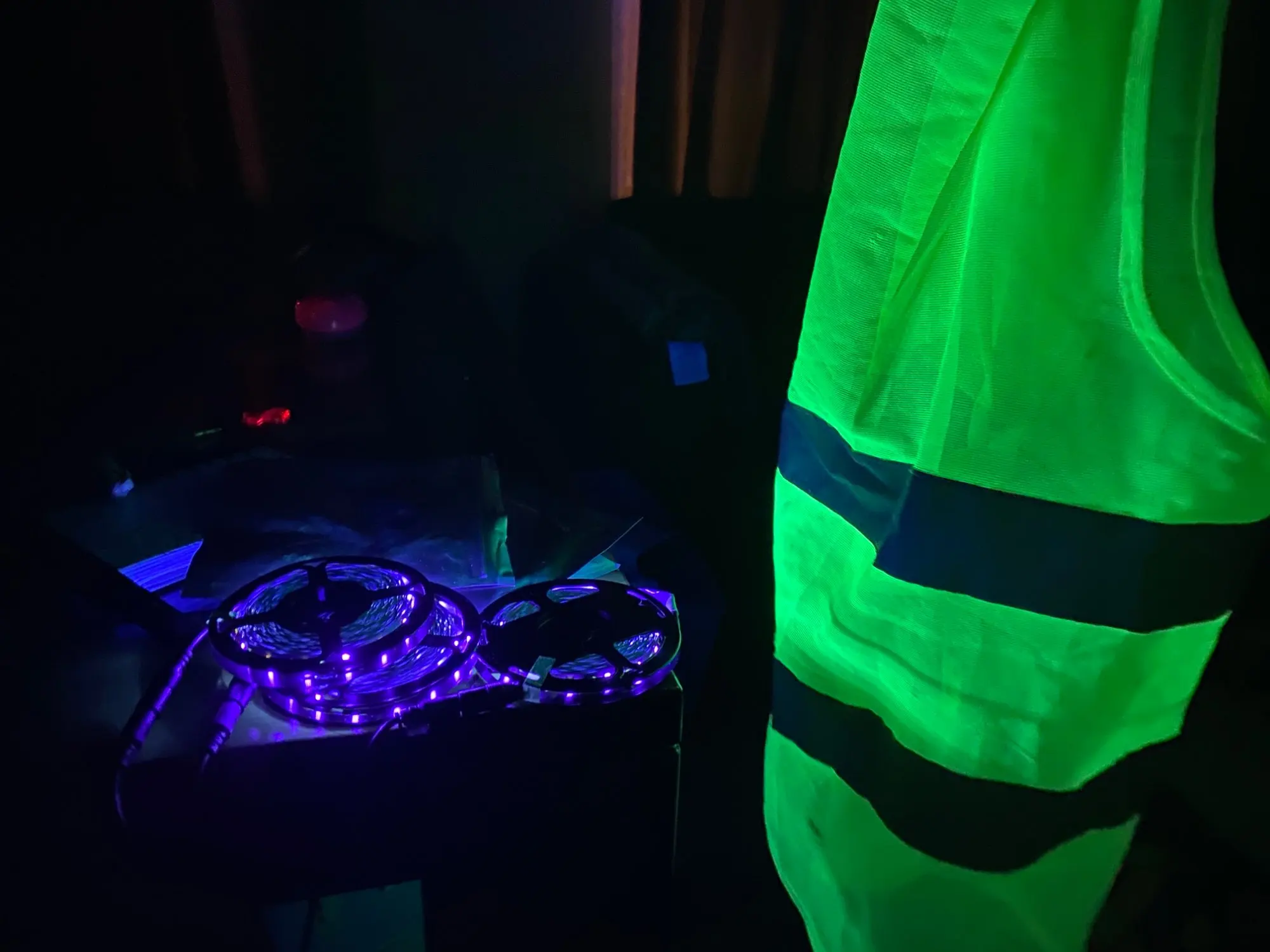 2835 SMD UV DC 12V 5M LED Light Strip Ultraviolet Strip Light photo review