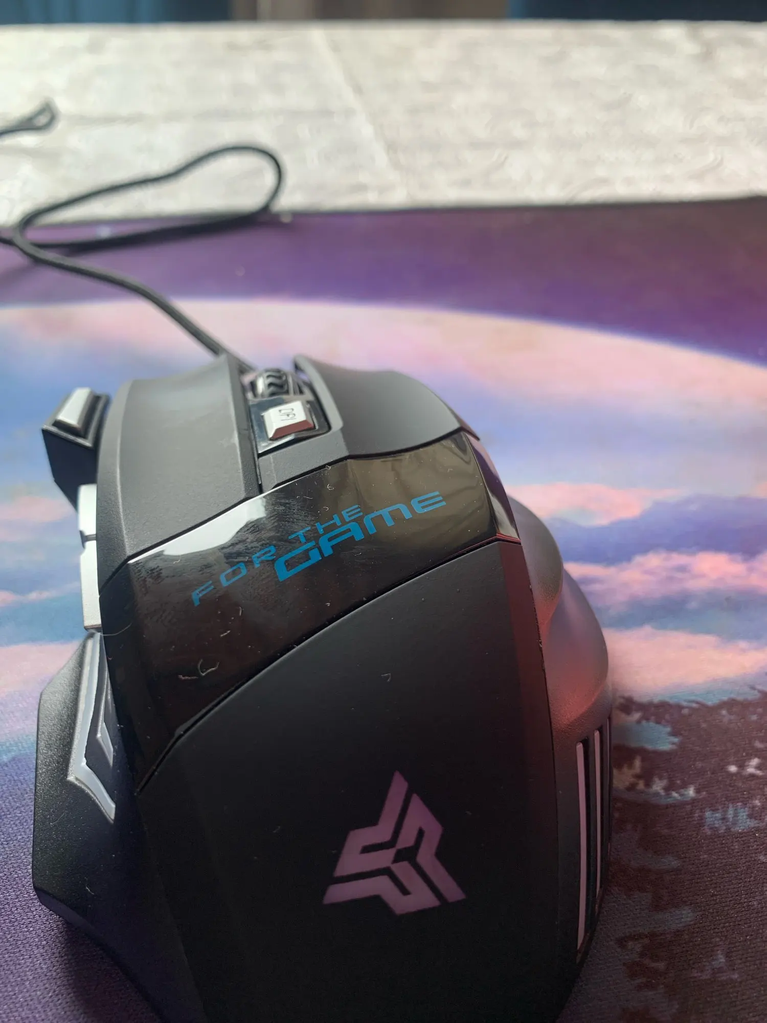 Mouse gamer para jogo computador 3200dpi com LED laser X7 USB Botões Profissional photo review