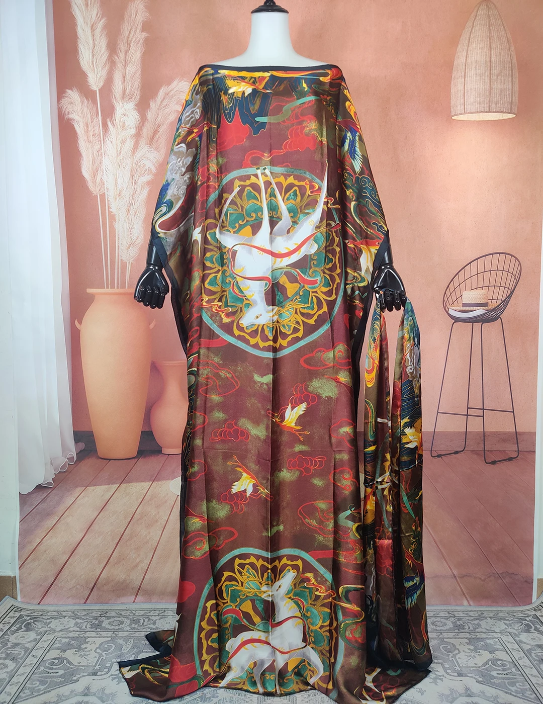 Turkey Dresses For Women African Designer Bohemian Muslim Hijab Kaftan Dress Oversize Europe Printed Abaya Caftan Gowns 2023 new style fashion african printed dresses for women oversize boho summer beach loose kaftan abaya kuwait muslim ramadan