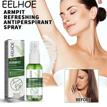 EELHOE Body Deodorant Spray Refreshing Armpit Anti-perspirant Lasting Fresh Fragrance Non-irritating Body Deodorant Spray 1