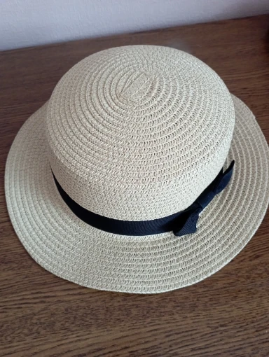 Chapeau de Soleil Femme COKK | Chapeau Panama Été en Paille avec Nœud Papillon | Élégant et Décontracté photo review