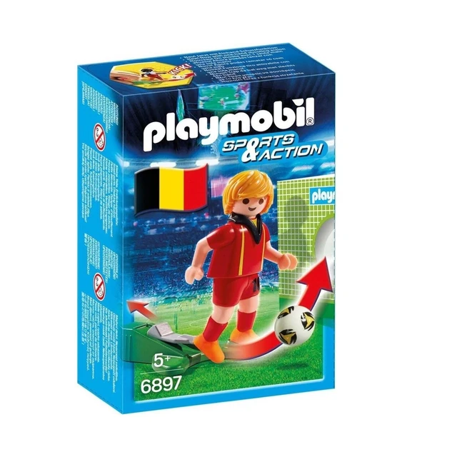 Presenter forbandelse Slapper af Playmobil Belgium Soccer Player, 6897, Original, Clicks, Gift, Boy, Girl,  Toy, Sport - Action Figures - AliExpress