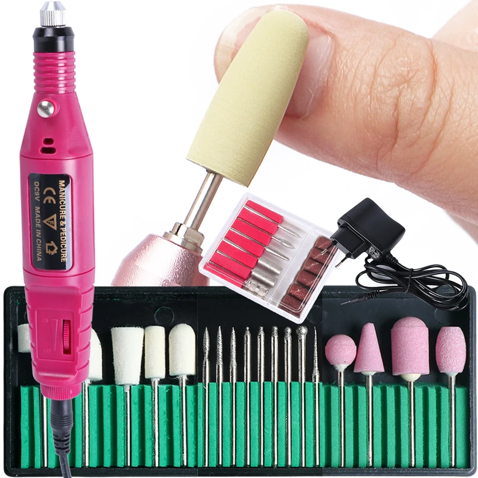 WoolQuartzDiamondNailsDrillSetManicureMachinePedicureElectric