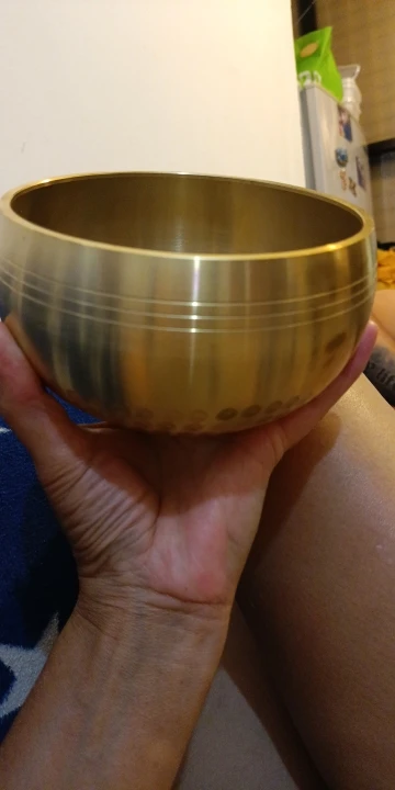 Tibetan Handmade Brass Singing Bowl | Meditation & Yoga Bowl photo review