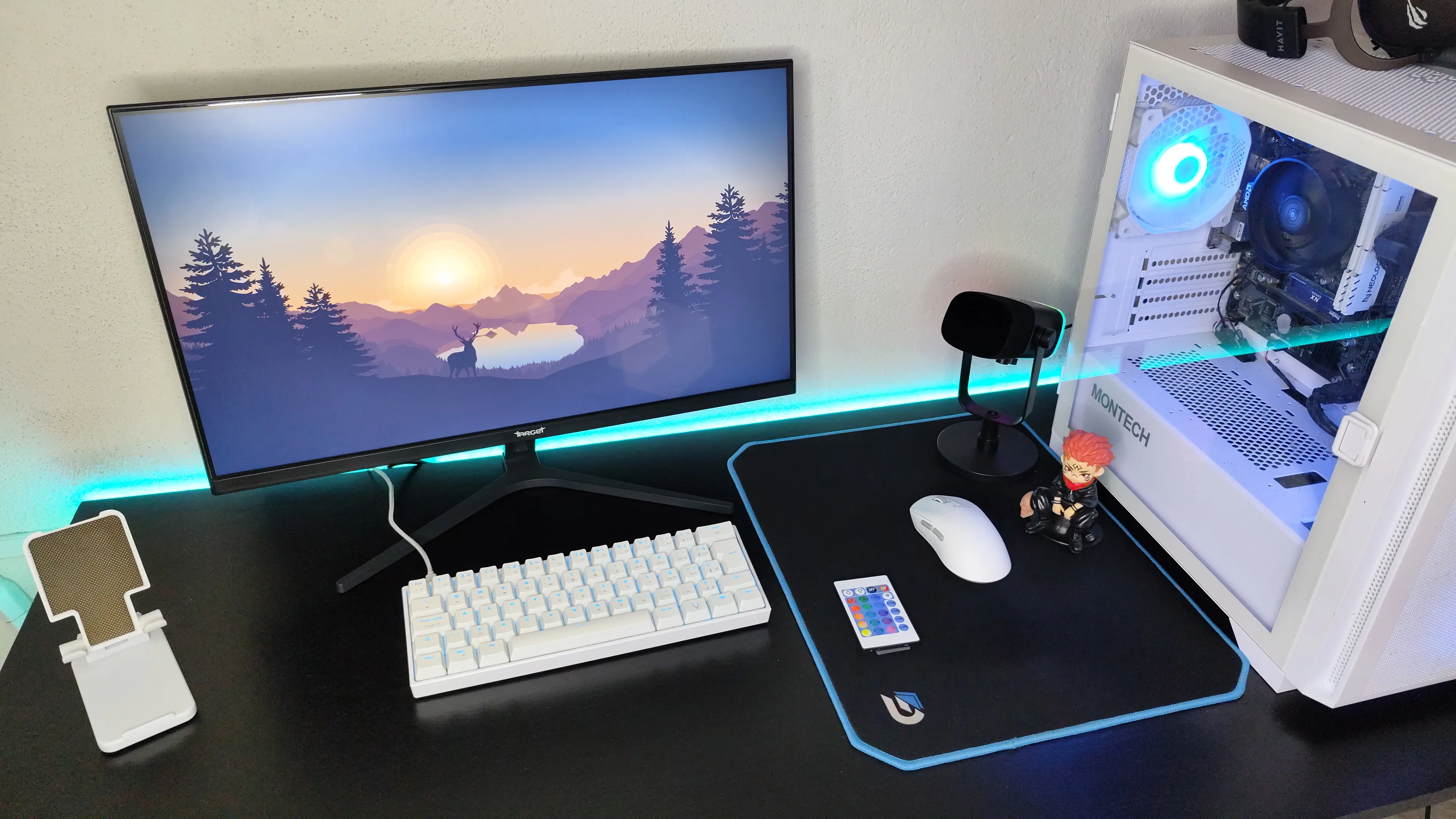 Fita Led Rgb 5050 Rolo 5m Ip65 + Controle + Fonte 12v Bivolt photo review