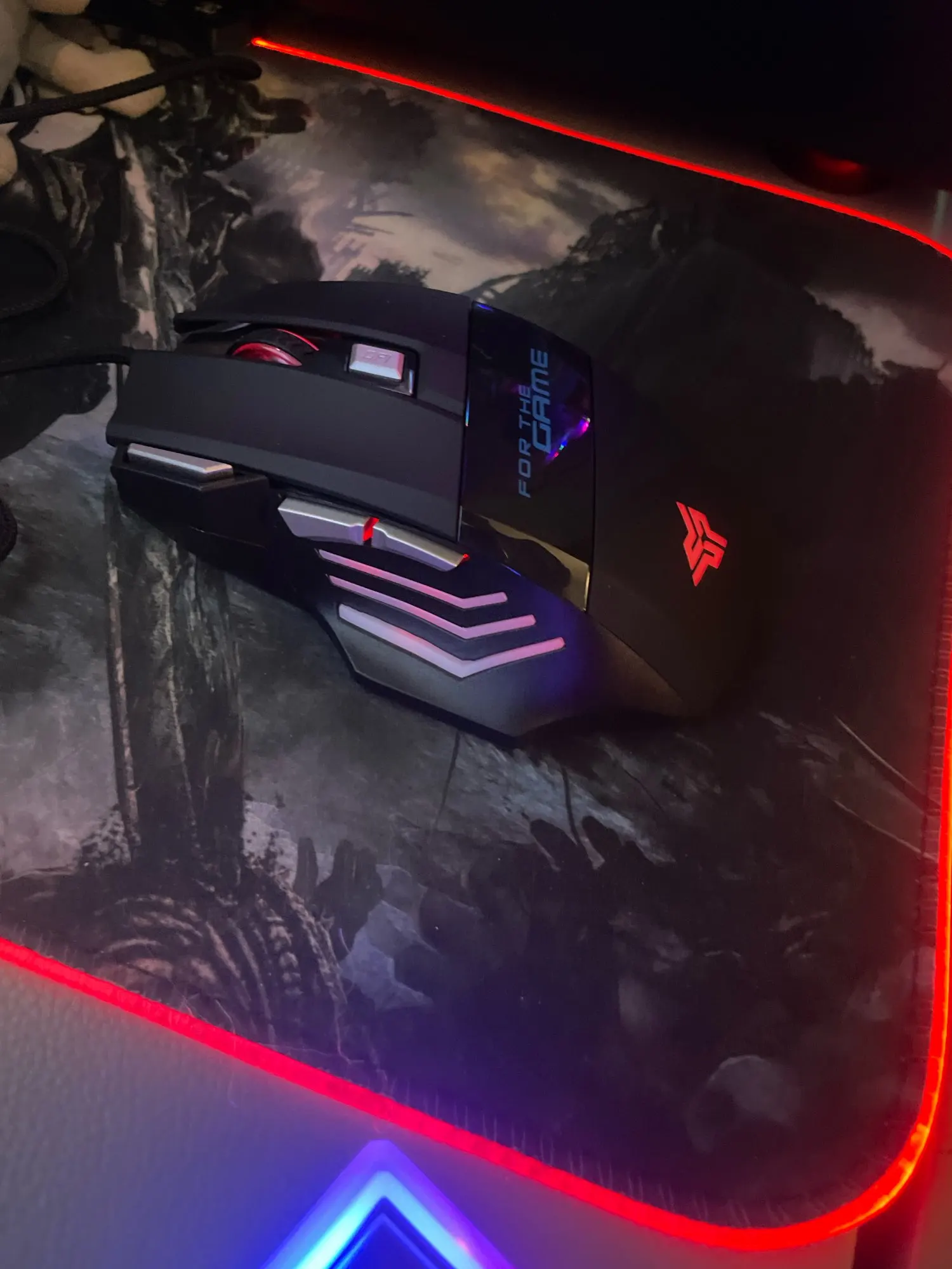 Mouse gamer para jogo computador 3200dpi com LED laser X7 USB Botões Profissional photo review