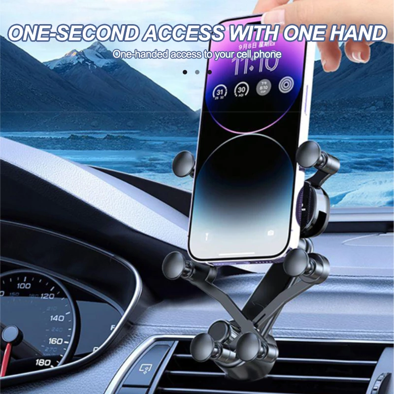 ABS Car Phone Mount 360 Degree Rotation Air Vent Holder