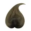 LaaVoo Hair Pieces Extensions Virgin Topper For Short Thining Hair Hand Made 6*7inch Real Brazilian Hair Mono And PU Base Hair 5