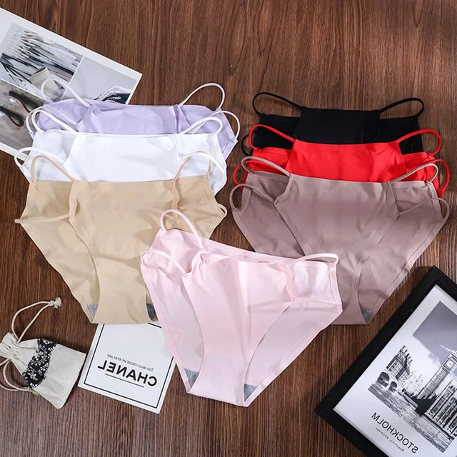 Hot Sale Underwear Women Seamless Laser Cutting Panties High Waist  Traceless Invisible Briefs Women Seamless Panty