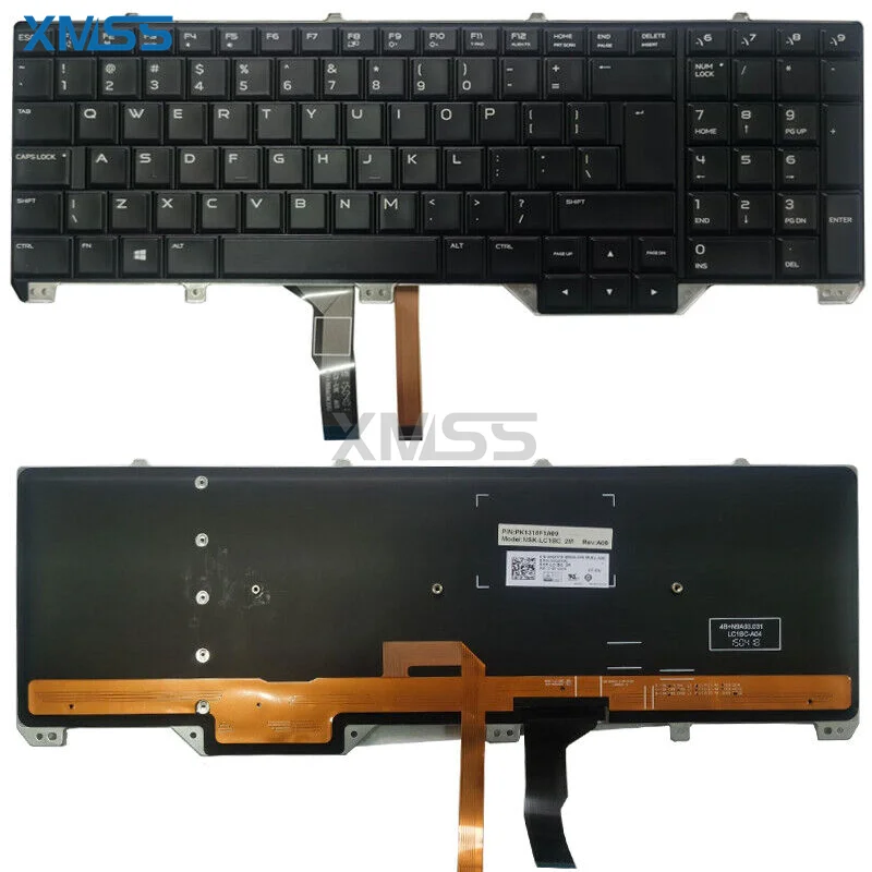 

New UI English Laptop Keyboard For DELL Alienware 17 R2 R3 With Backlit