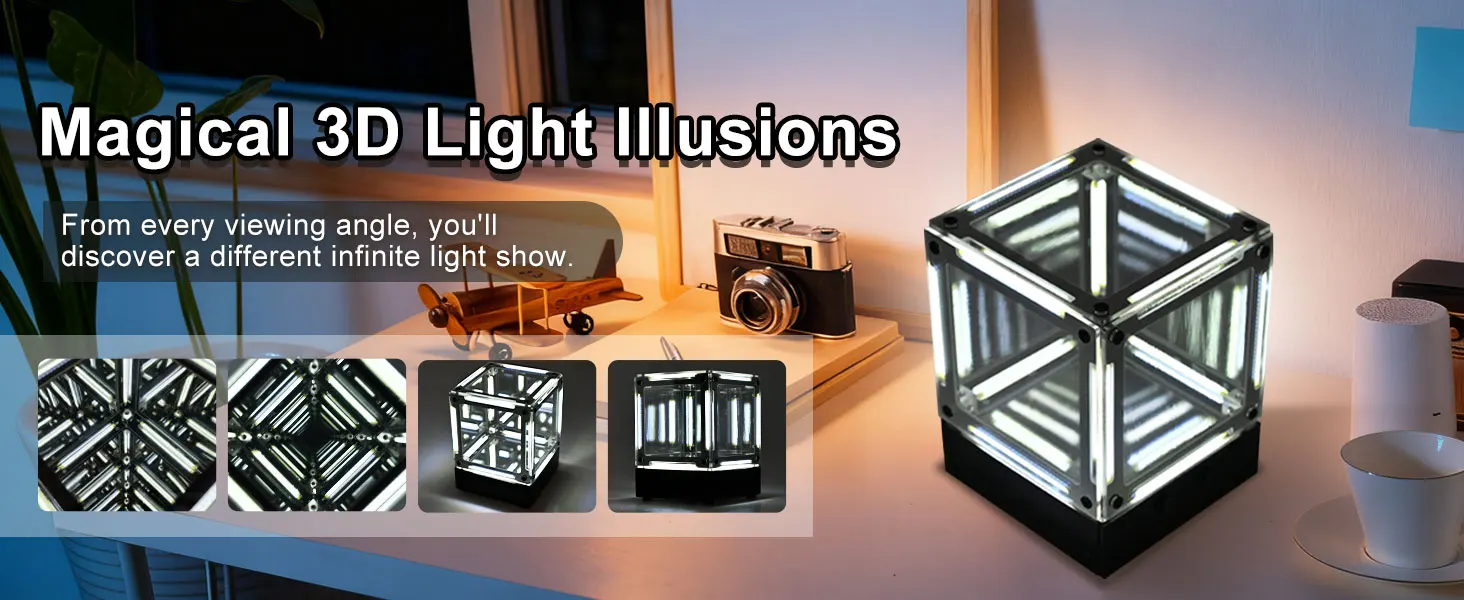 DIY Nachtlicht Löten Übungsset Verstellbare LED-Schreibtischlampe Magic Cube Elektronisches Kit Einzigartiges Geschenk & STEM-Lernprojekte – Detail 1