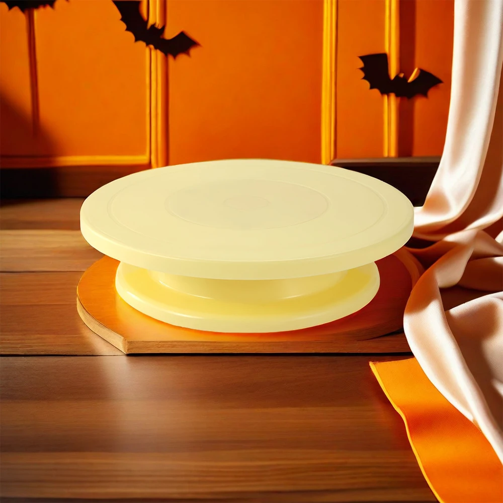 Cake Turntable Set 6PCS 12 Inch Rotating Cake Machine Decorating Kit with 3 Icing Smoother Scraper