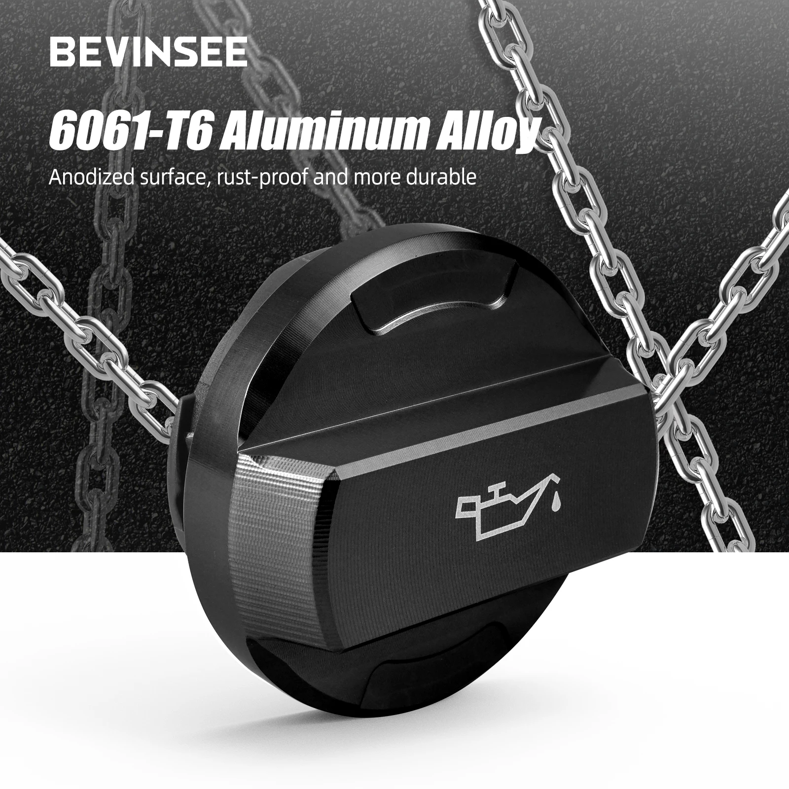 BEVINSEE Engine Oil Filler Cap Oil Filler Cap for 1.8L/2.0L EA888 Gen 3 for VW for Golf 7 GTI R Polo Jetta for Audi A3 S3 Q3 06K103485A