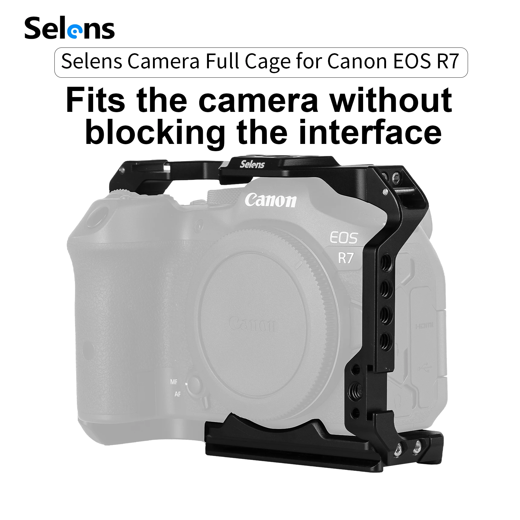 

Selens профессиональная камера Полная Клетка L-образная Монтажная пластина для Canon EOS R7 алюминиевые комплекты для фотостудии Аксессуары для фотосъемки