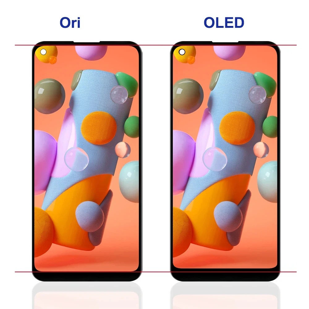 100% Ｚ   A11 LCD ÷  OLED ׽Ʈ A11 A115F LCD   ġ ũ Ÿ ü ǰ