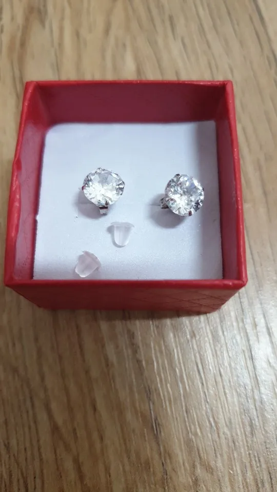 LeKani 925 Sterling Silver Crystal Stud Earrings photo review