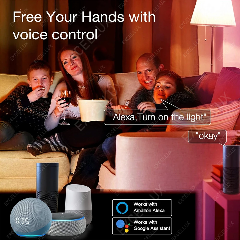 스마트 WiFi Zigbee LED 전구 15W 18W 디밍 가능 E27 RGB+WW+CW 램프 EWelink APP Alexa Google 홈 Smartthings Yandex Alice