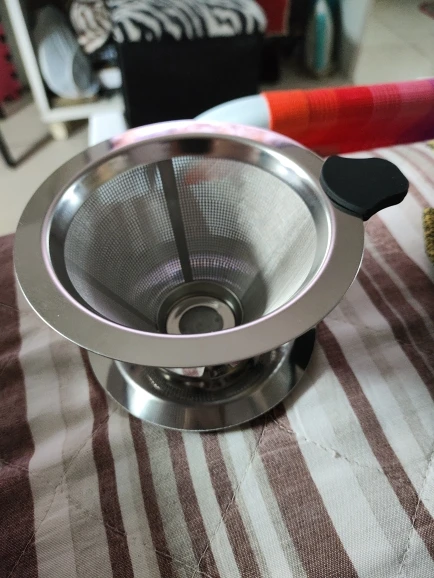 Reusable Coffee Filter Holder Double Layer Stainless Steel Coffee Tea Strainer Coffee Accessories Coffee Making Tool