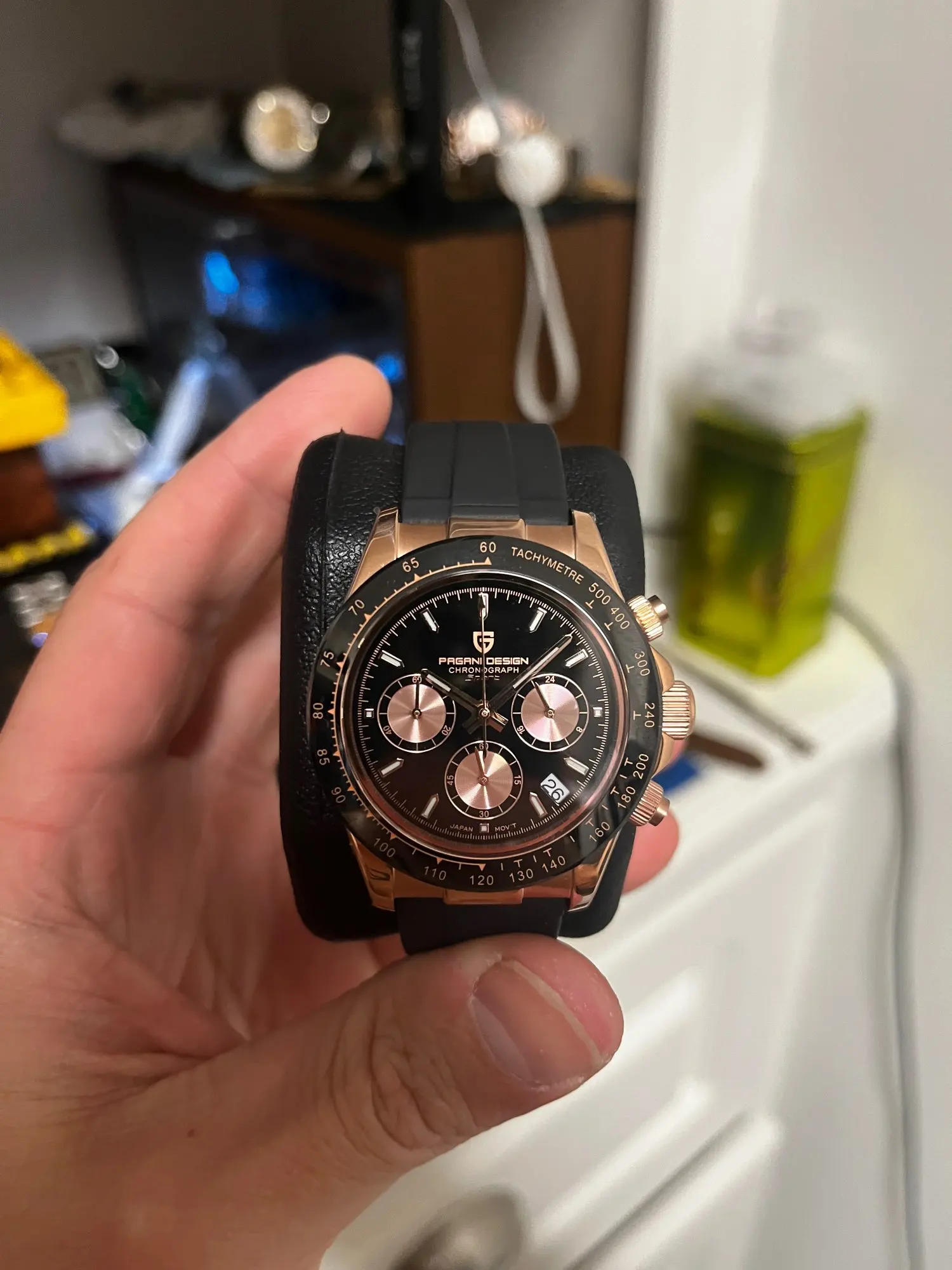 40mm New V2 PAGANI DESIGN Men's Quartz Watches Sapphire Retro Chronograph photo review