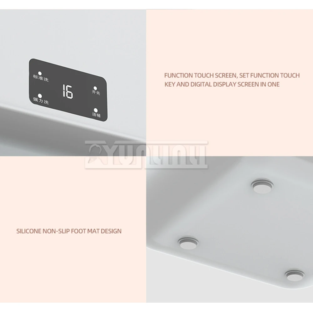 12L Household Portable Semi-automatic Washing Machine With Drying Blue Light Antibacterial 6