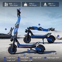 Trottinette électrique à double moteur JL80 6000W pour adultes, 60V30Ah, 65 km/h, pneus tout-terrain de 12 pouces, frein à huile avant et arrière, Escooter 6
