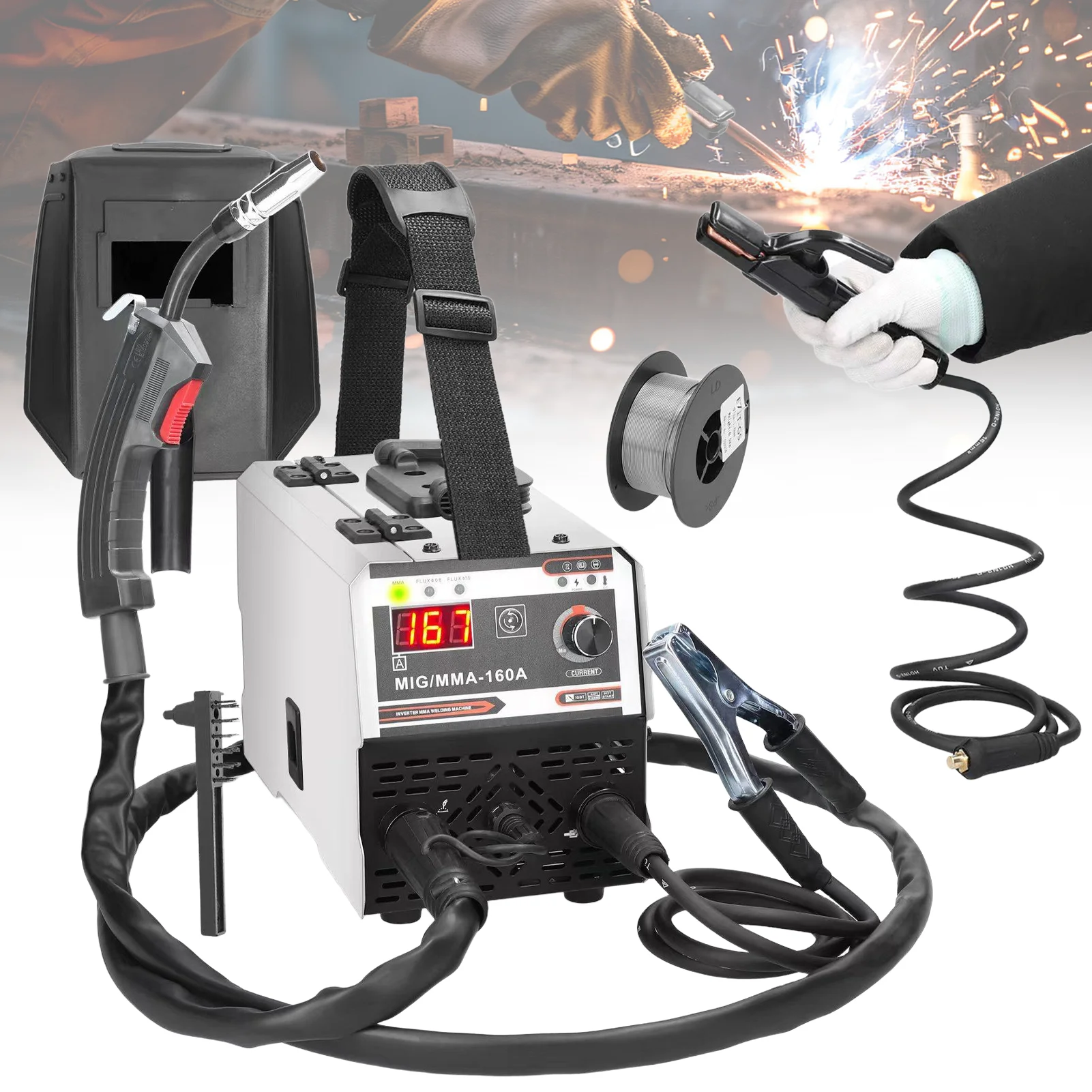 2in1 MIG MMA Welders Carbon Dioxide Gases-Shielded and Manual Welding ...