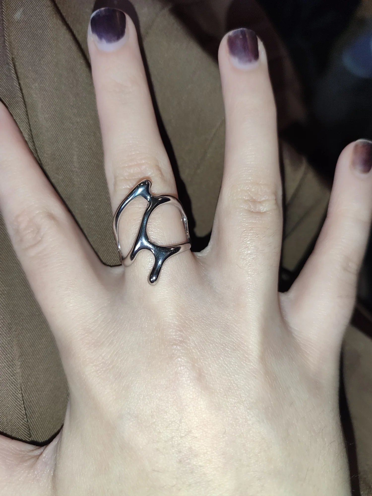 Adjustable Colorful Drip Glaze Ring photo review