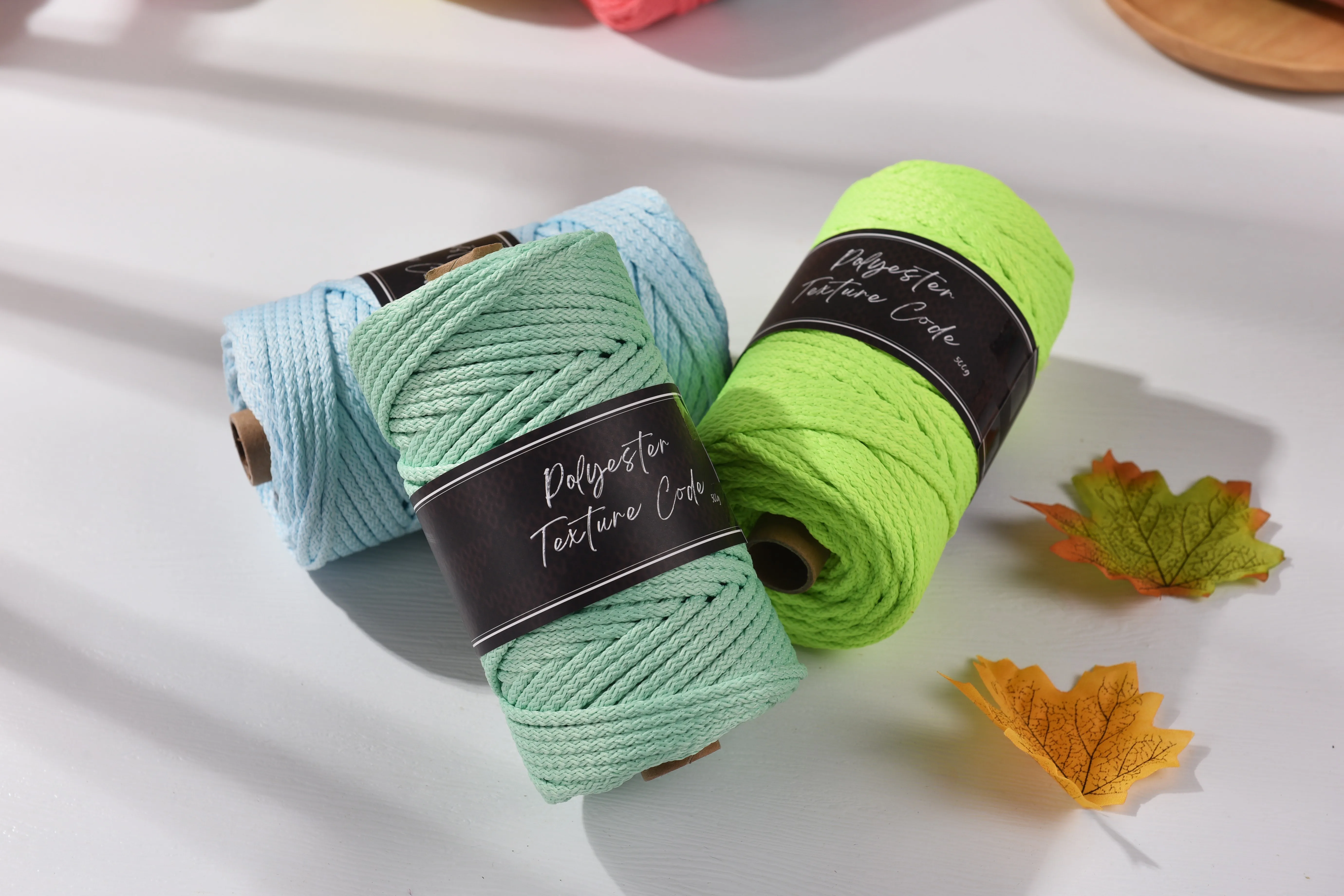 Hammock cord 5MM Polyester Knitting cord Crochet rope 90yards a Roll Macrame cord. Polyester cord. Rug yarn Crochet Basket Yarn 5