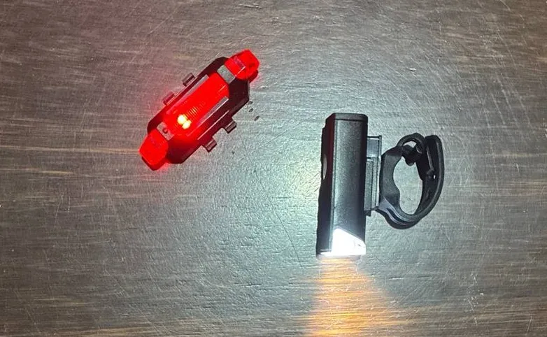 USB Rechargeable Bike Light Set, 3 Modes, Easy Install, Red photo review
