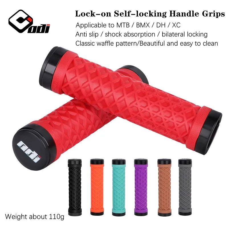 Odi Van Bicycle Handlebar Grips Lockon Antislip Shock Absorption Mtb