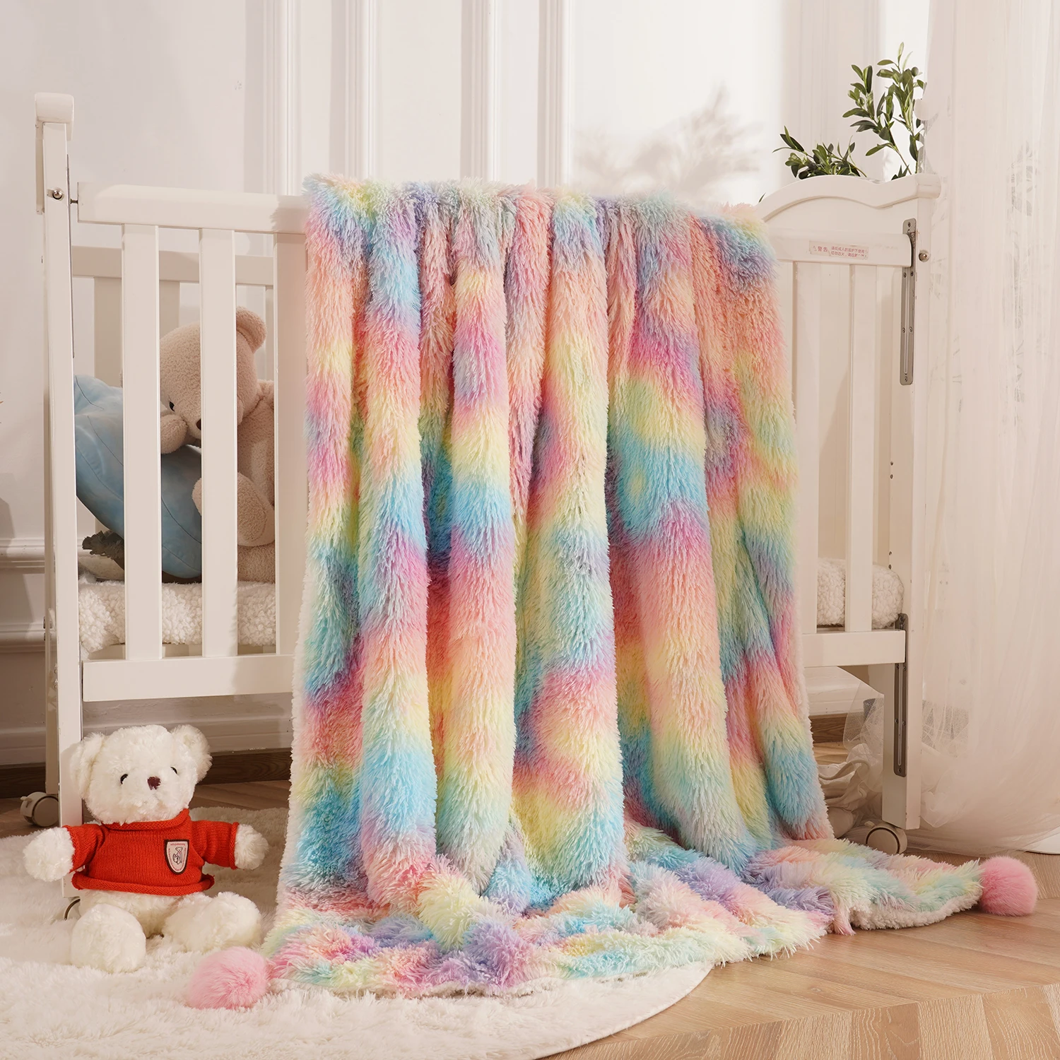 Fleece Blanket Kids Rainbow Blanket Domgoge Unicorn Fleece Throw