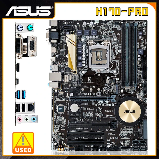 Asus H170-PROマザーボードlga 1151 motherboardlga 1151 DDR4インテル ...