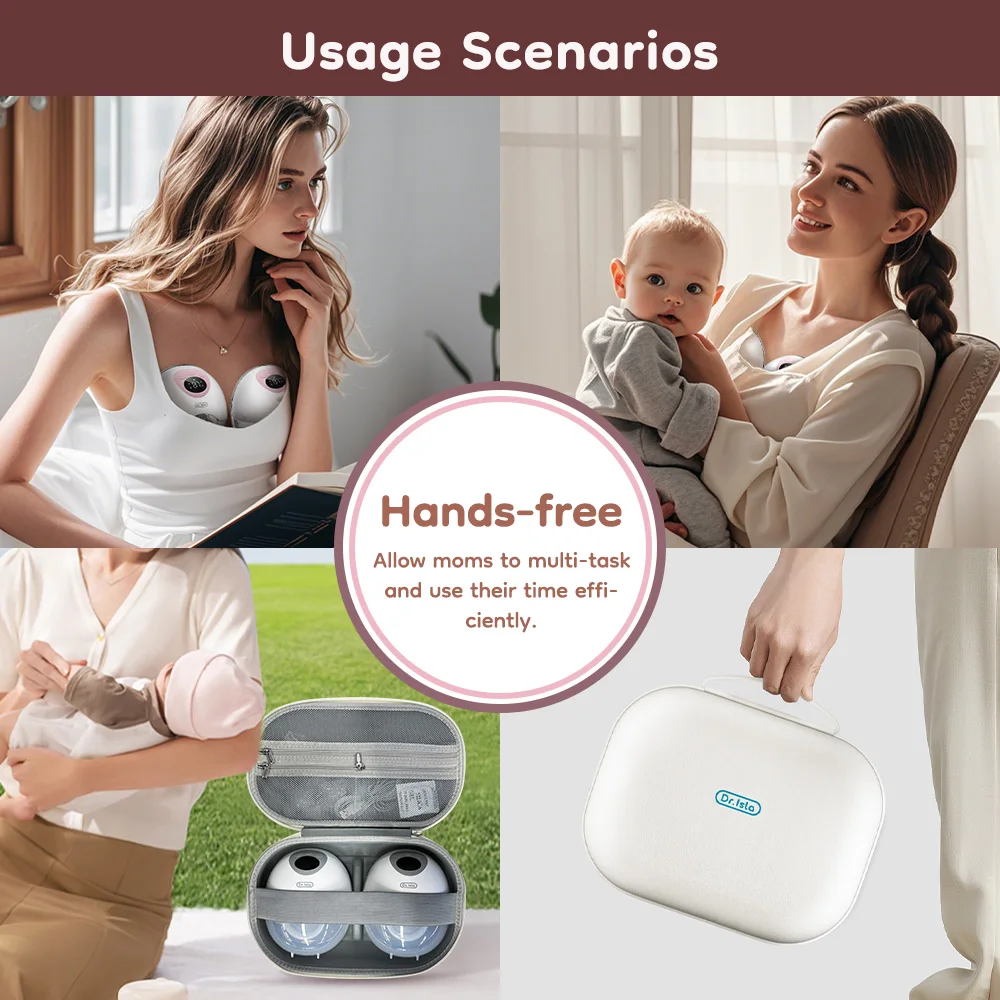 Electric Breast Pump MAMIJOY Wearable 4 Modes 36 Suction Levels Hands Free 35dB Low Noise EB50＆EB50D