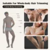 MAXGROOM Electric Body Hair Trimmer Bidirectional Shaving Waterproof Double-edged Razor Blade Groin Pubic Ball Trimmer for Men 4