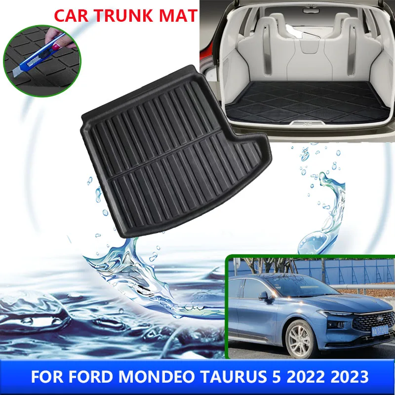 

Trunk Mats For Ford Mondeo Taurus 5 2022 2023 Anti-UV Non-slip Pad High Temperature Resistant Storage Carpet Auto Accessories