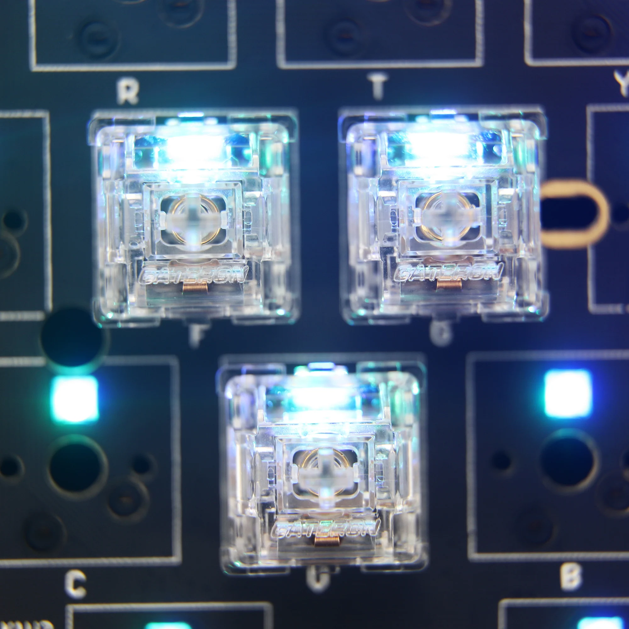 Interruptor de Teclado Mecânico Linear Transparente Gateron Pólo Norte Interruptor Interruptor Personalizado v1 v2 Ártico 5pin 50g - Imagem 4