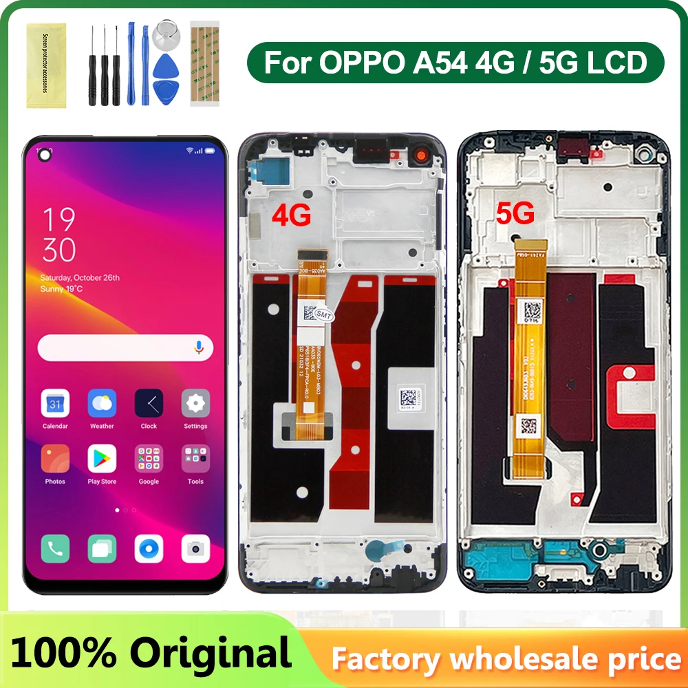 Оригинальный ЖК-дисплей для OPPO A54 4G CPH2239, дисплей для Oppo A54 Φ CPH2195, дисплей с заменой рамки