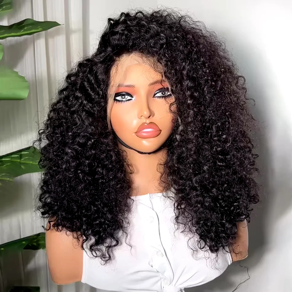 Human Hair Wigs 250% Density 13x4 Lace Deep Wave Bob Wig Transparent Lace Closure Wig Loose Curly Front 100% Brazilian Remy Human Hair