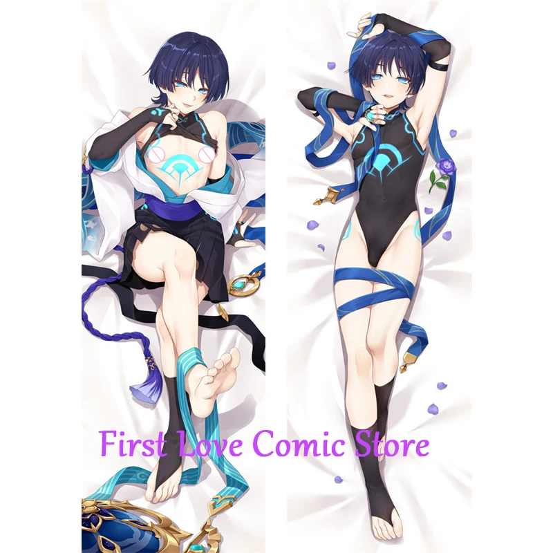 

Anime Decorating Pillow Genshin Wanderer(Genshin Impac Dakimakura 2-Side Print Pillowcase Hugging Body Cushion Cover Otaku Waifu