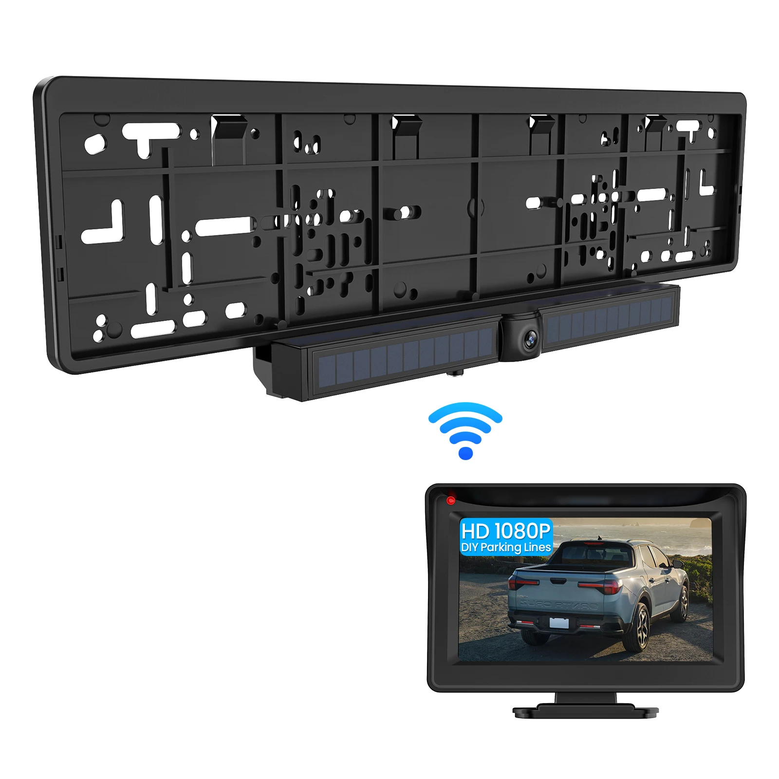 Backup camera demonstrating waterproof design