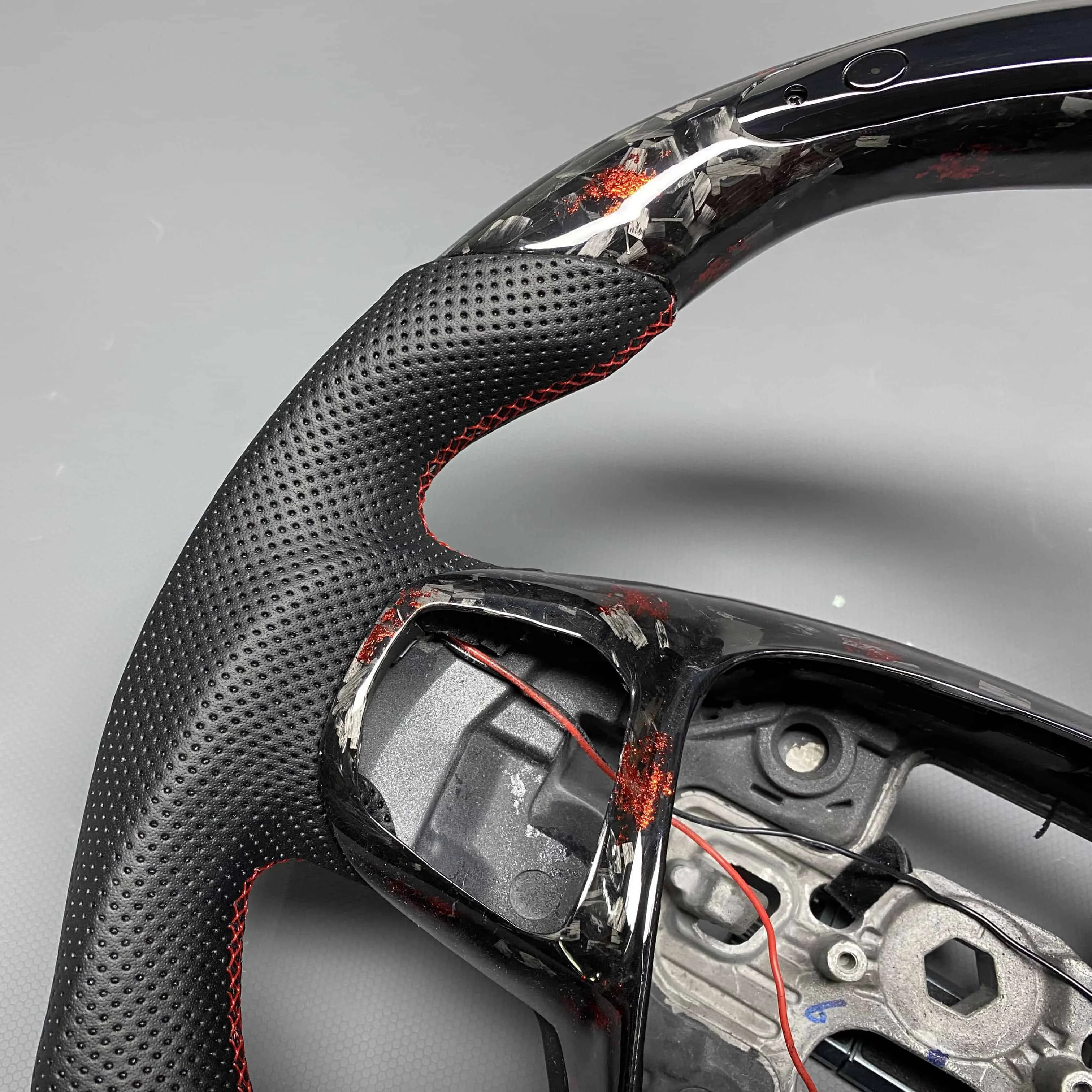 맞춤형 탄소 섬유 스티어링 휠, 포드 포커스 MK4 ST RS 2019 2020 2021 2022 2023 LED 디스플레이 스포츠 스타일용