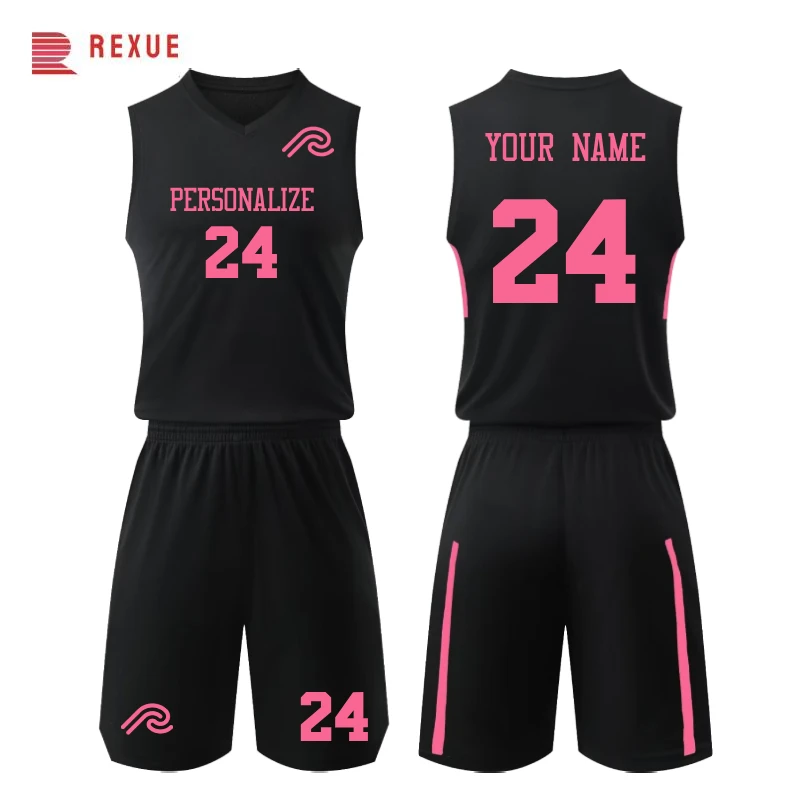 Basketball Set For Men Women Child 4XS-7XL Have Big Size Breathable Mesh Fabric And Can For Team Uniform