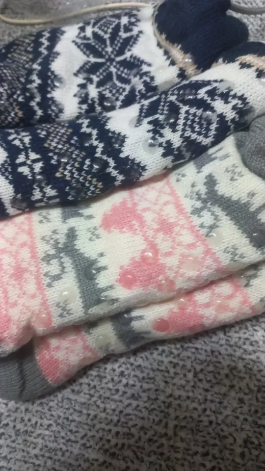 Flauschige Wintersocken mit niedlichen Tiermotiven photo review