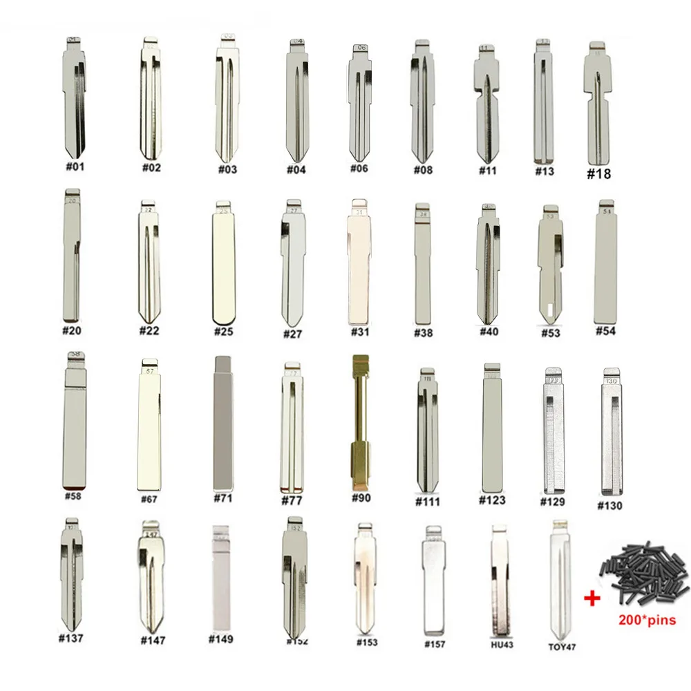 Car Remote Key Car Key 175pcs Car key Blank Remote KD Key Blade For KD900/KD-X2 KD VVDI Xhorse JMD Remotes with Box For Renault Toyota BMW VW AUDI PSA