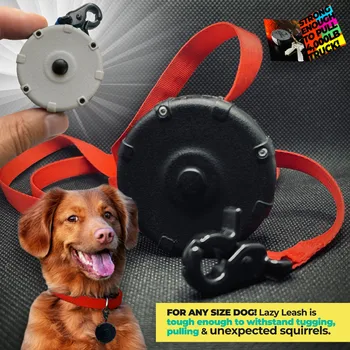 Safe & Easy Lightweight Heavy-Duty Wearable Mini Clip-On Adjustable Power Leash! Off-Leash Dog Walking Hiking Training & Travel 5