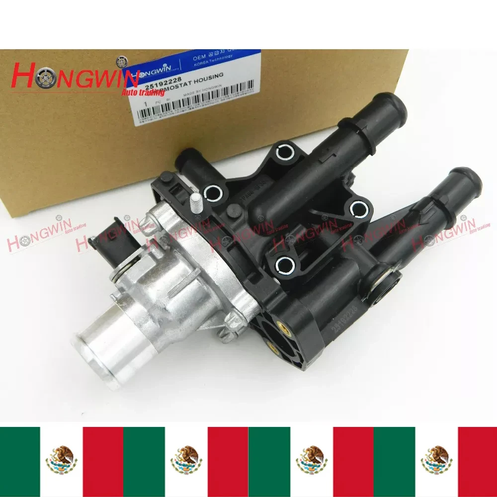 Engine Coolant Thermostat Assembly 25192228 for Chevrolet Sonic 1.8L 12-15 for Chevrolet Trax 1.8L 13-15 Cruze 1.8