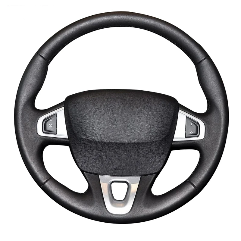 Auto-Lenkradbezug aus Wildleder für Renault Megane 3 2009–2014, Scenic 2010–2015, Fluence ZE 2009–2016, Autozubehör – Detail 1