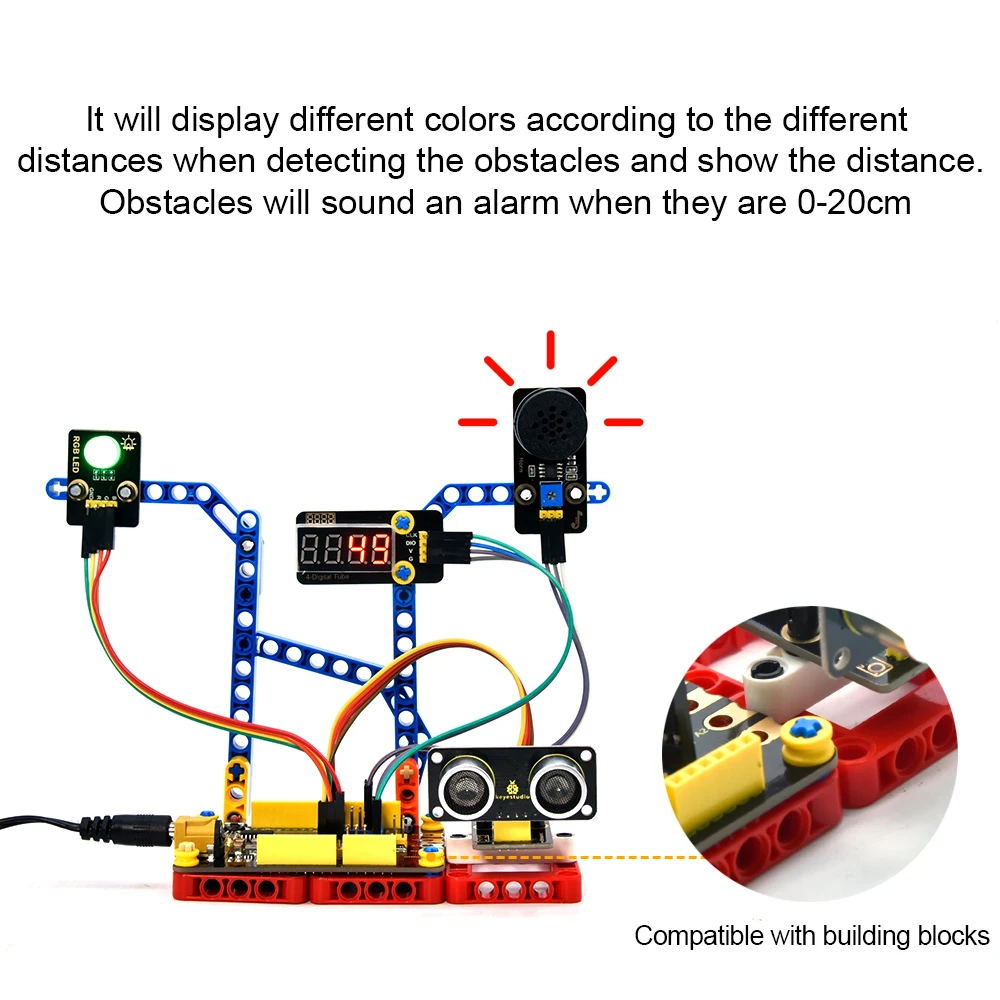 Keyestudio Super Maker Programming Development Board With USB Type-C For Arduino UNOR3  Compatible With LEGO Building Blocks